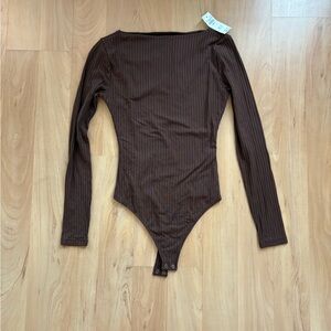 Brown Abercrombie body suit